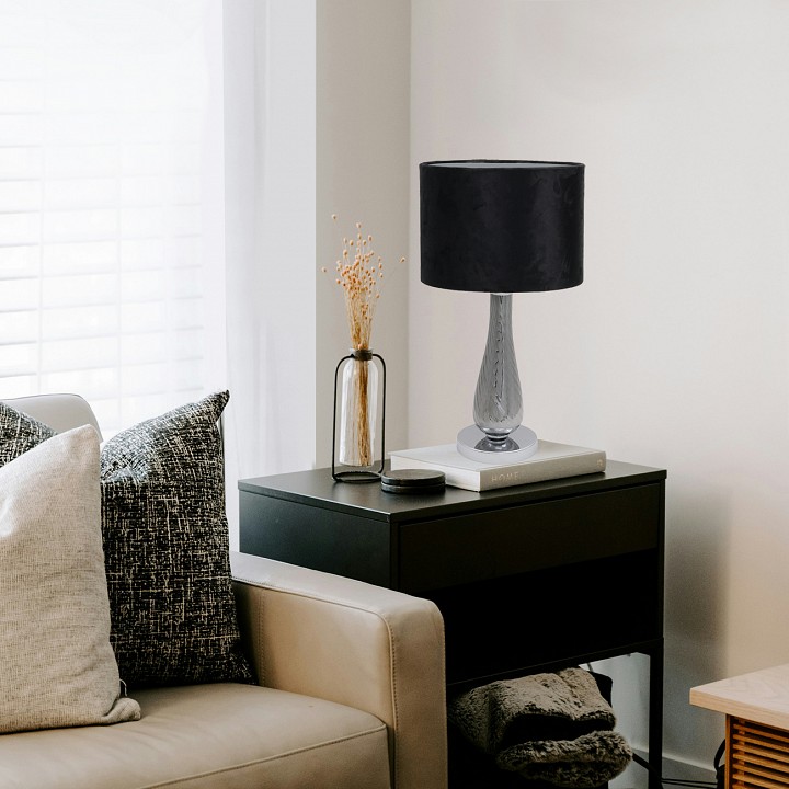 Настольная лампа декоративная escada ersa 10206/t smoke