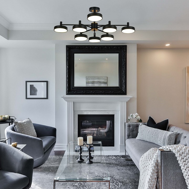 Люстра на штанге escada siri 10211/8led