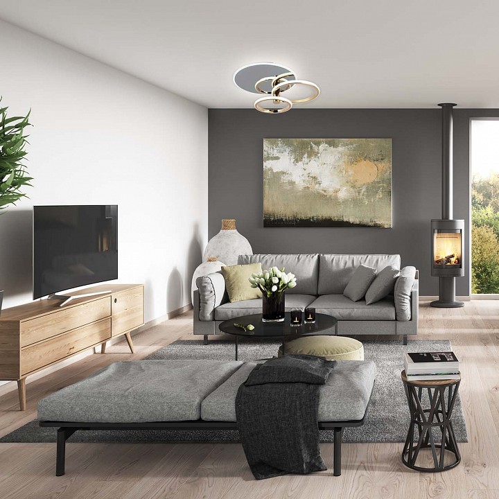 Светильник на штанге escada contour 10213/2led bl chrome