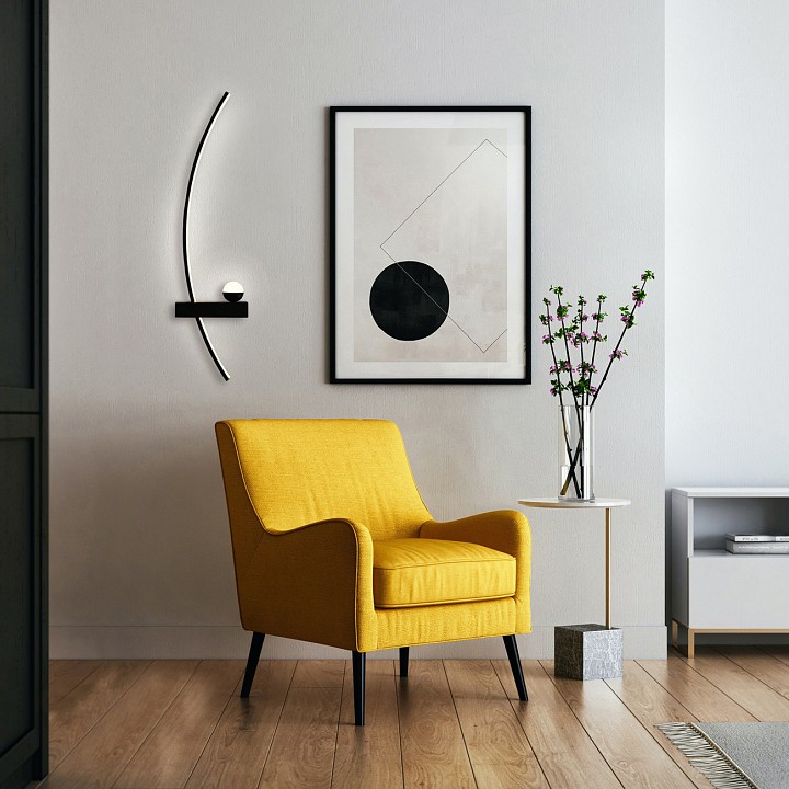 Бра escada ray 10220/2led black l