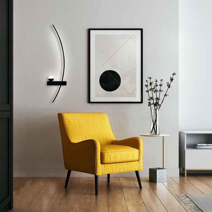 Бра escada ray 10220/2led black r