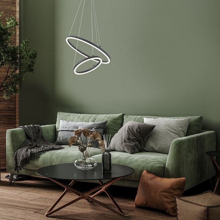 Подвесной светильник escada void 10254/2led black app