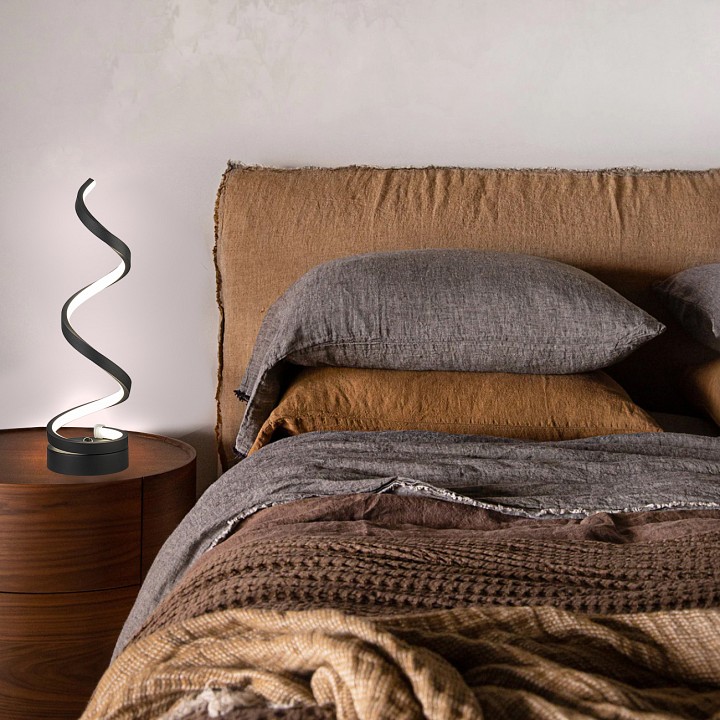 Настольная лампа декоративная escada dynamic 10262/l led black