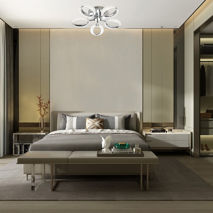 Люстра на штанге escada verbena 10269/5led chrome