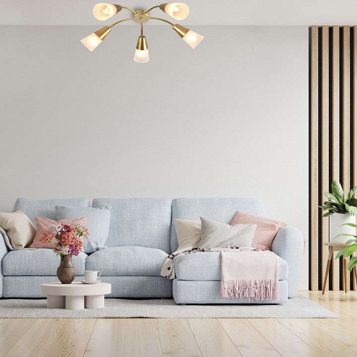 Потолочная люстра escada aquilegia 1100/5p gold