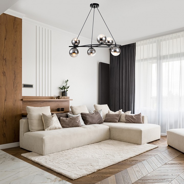 Подвесная люстра escada balance 1119/6s black