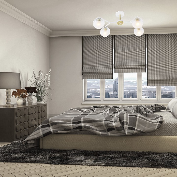 Люстра на штанге escada avignon 1130/4pl white