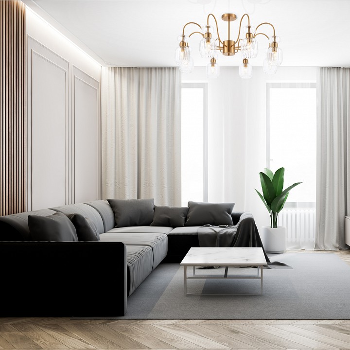 Люстра на штанге escada gloss 1141/8pl clear