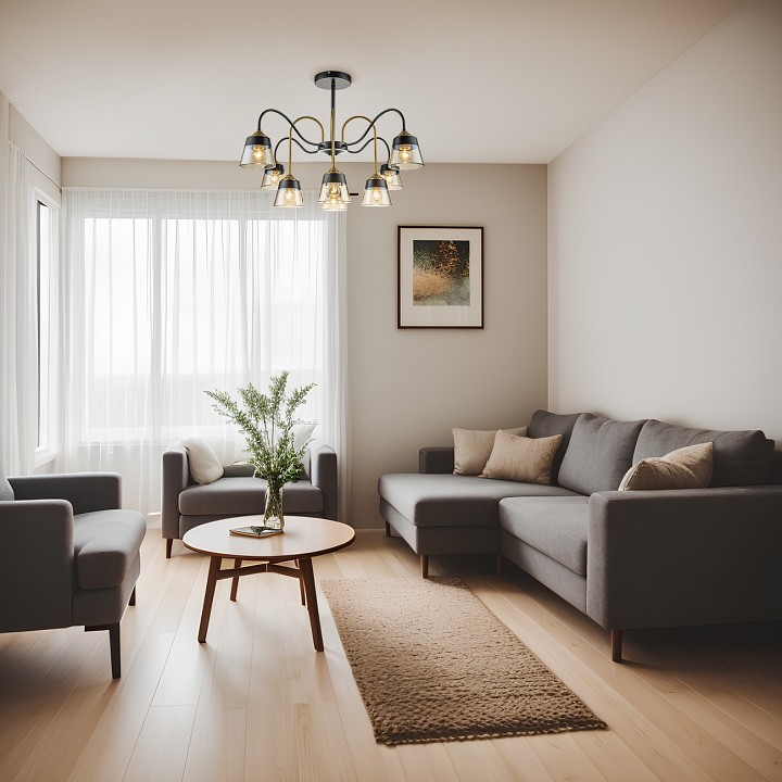 Люстра на штанге escada cobra 1147/8p