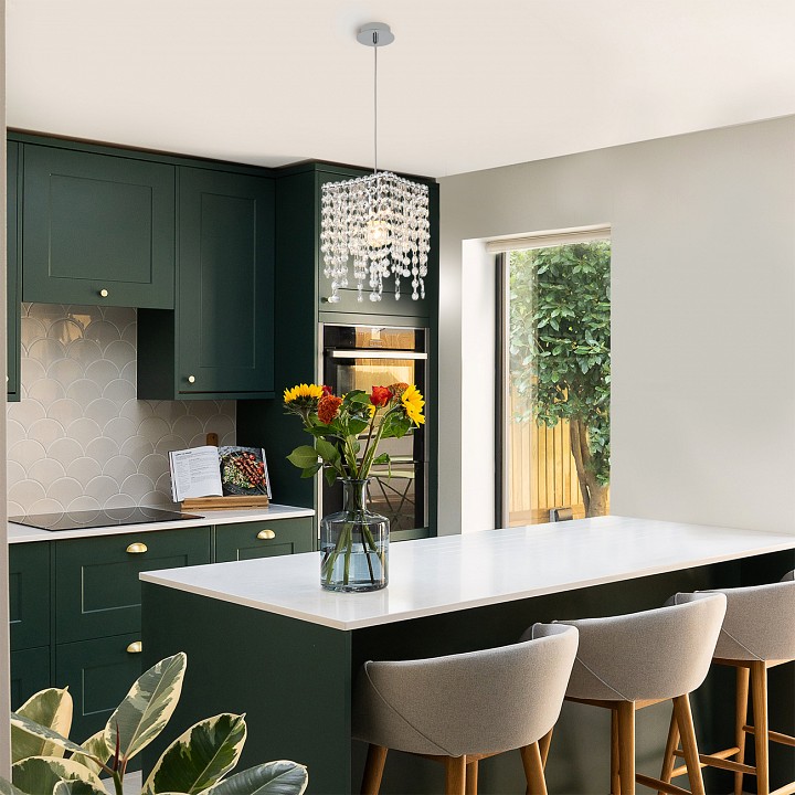 Подвесная люстра escada exquisite 2107/1s chrome