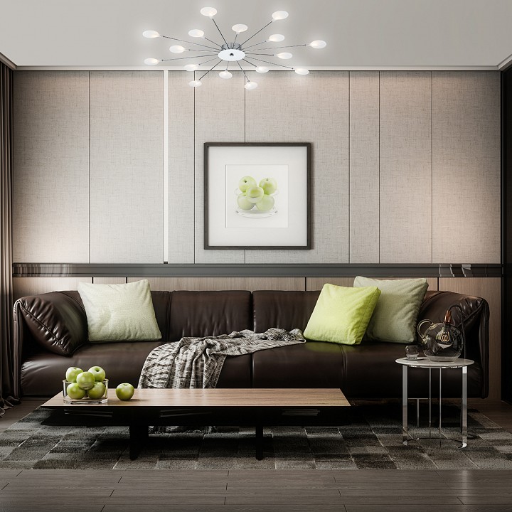 Потолочная люстра escada starfall 2109/16 chrome