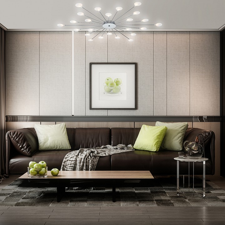 Потолочная люстра escada starfall 2109/1 chrome