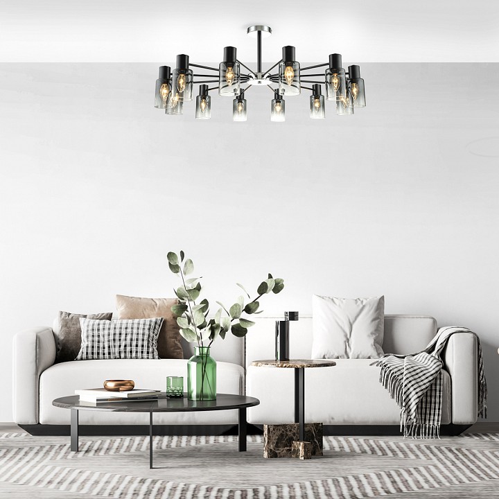 Люстра на штанге escada diversity 2120/12p black