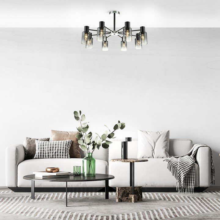 Люстра на штанге escada diversity 2120/8p black