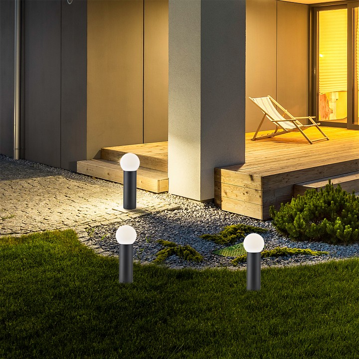 Наземный низкий светильник escada 30001 30001g/01