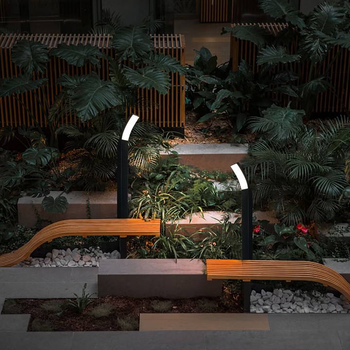 Наземный низкий светильник escada dravite 30002g/02led