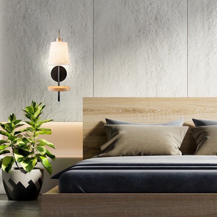 Бра с полкой escada aspen 582/1a