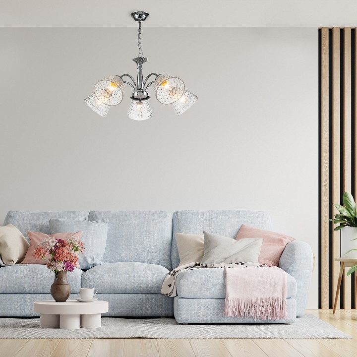 Подвесная люстра escada freesia 658/5pl chrome