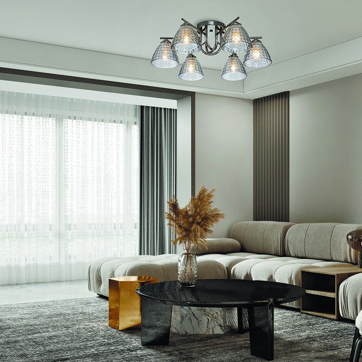 Потолочная люстра escada adonis 659/6pl black