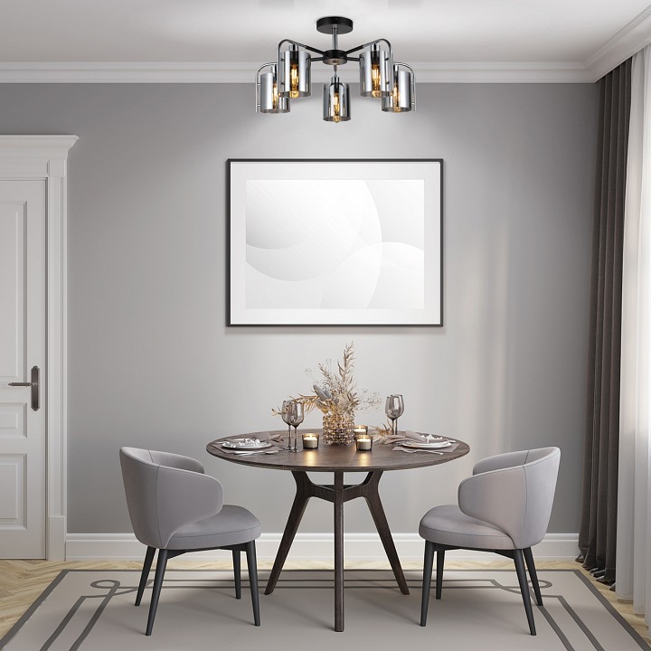 Люстра на штанге escada elegant 671/5p chrome