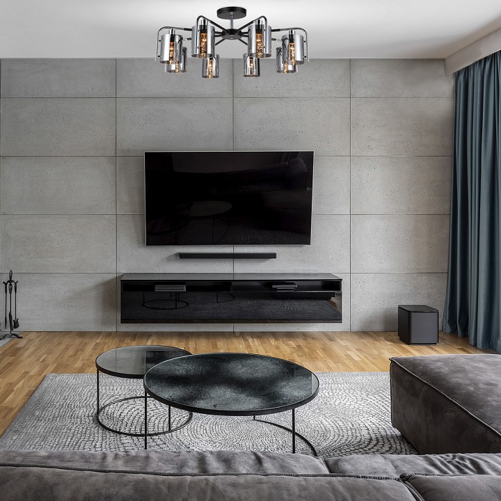 Люстра на штанге escada elegant 671/8p chrome