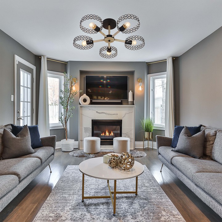 Люстра на штанге escada banjo 679/5p black