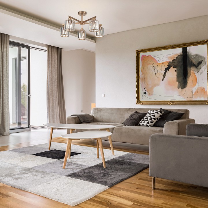 Люстра на штанге escada 692 692/5p сopper