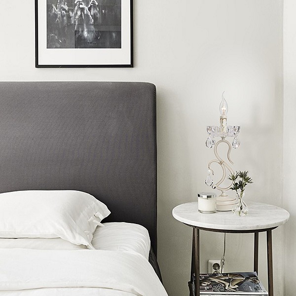 Настольная лампа декоративная eurosvet etna 12205/1t белый strotskis