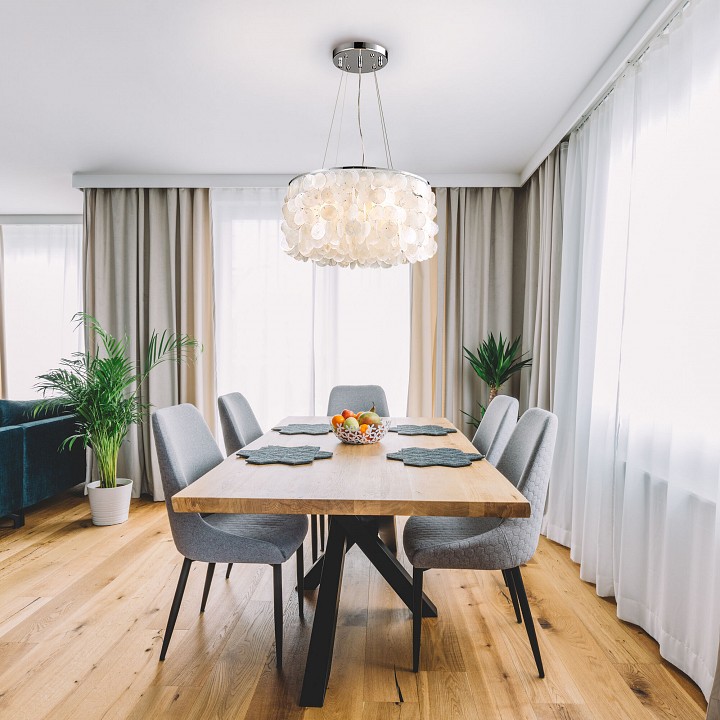 Подвесная люстра eurosvet  60005/4 хром