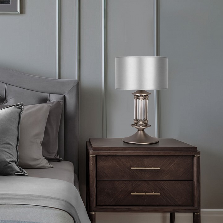 Настольная лампа декоративная eurosvet adagio 01045/1 сатин-никель