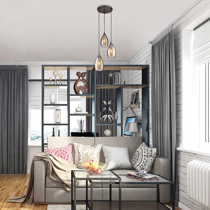 Подвесной светильник eurosvet cosmic 50085/3 черный жемчуг