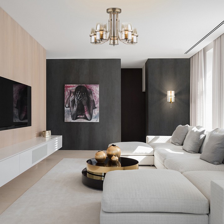 Потолочная люстра eurosvet coppa 60085/5 античная бронза