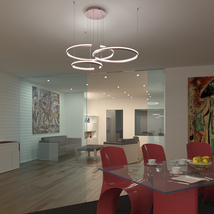 Подвесной светильник eurosvet gap 90180/3 сатин-никель