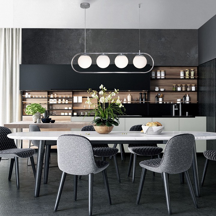 Подвесной светильник eurosvet ringo 50089/4 хром