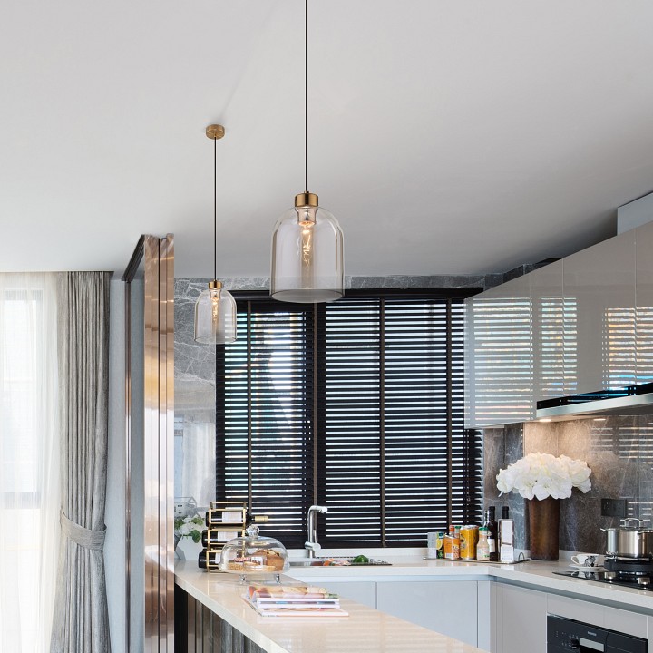 Подвесной светильник eurosvet tandem 50119/1 латунь