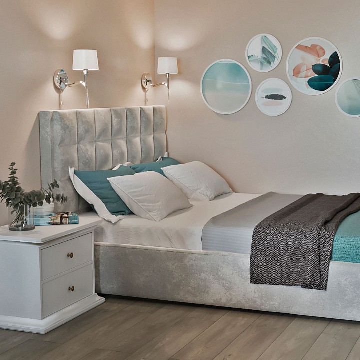 Бра eurosvet madera 10127/1 хром/прозрачный хрусталь strotskis (10093/1)