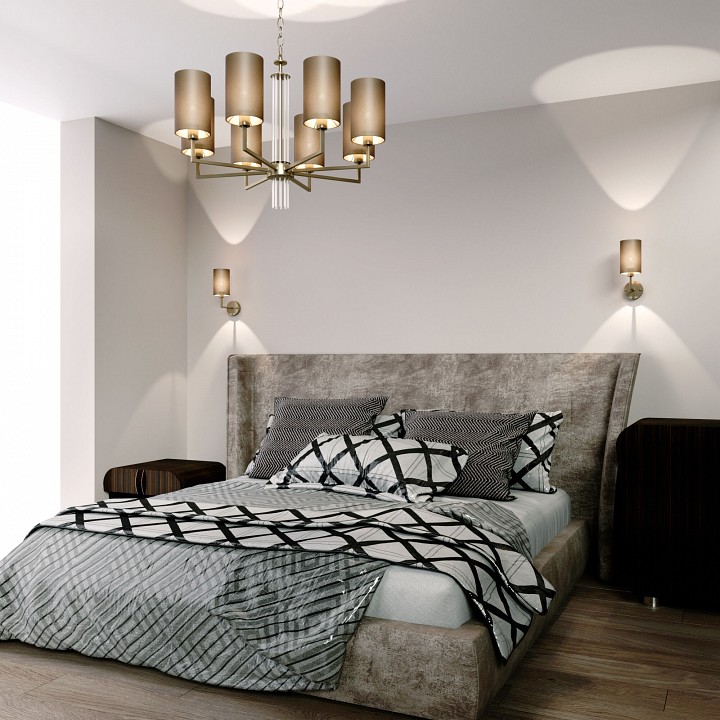 Подвесная люстра eurosvet soffio 60134/8 никель