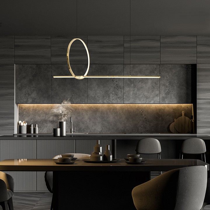 Подвесной светильник eurosvet mist 90266/1 золото