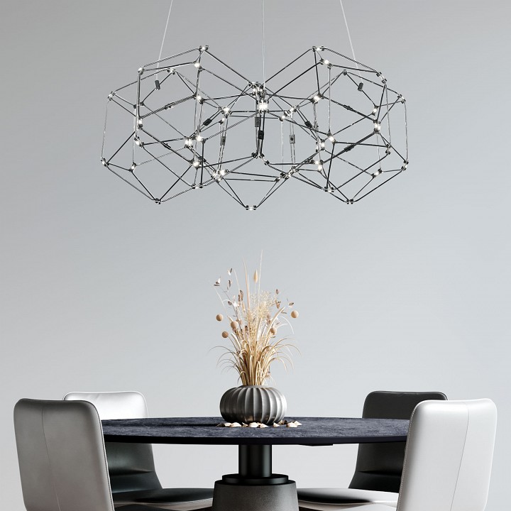 Подвесная люстра eurosvet uma 90169/5 черный жемчуг