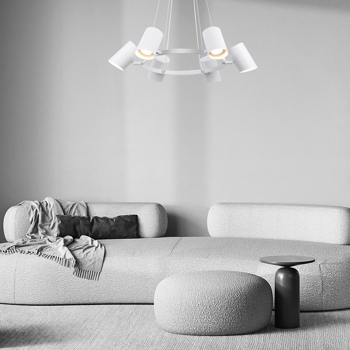 Подвесная люстра eurosvet splay 70147/6 белый