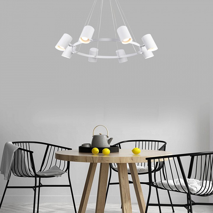 Подвесная люстра eurosvet splay 70147/8 белый