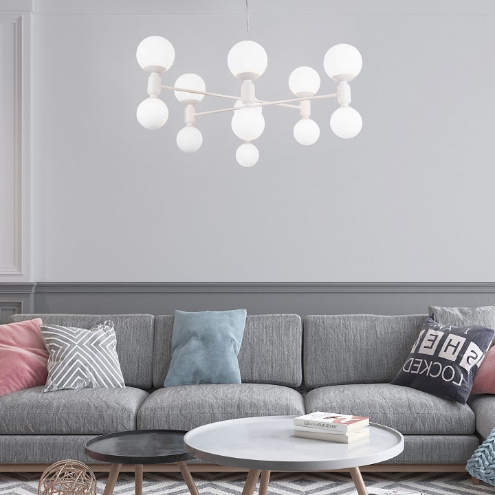 Подвесная люстра eurosvet bubble 30182 белый