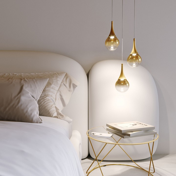 Подвесной светильник eurosvet adour 50256/1 led золото