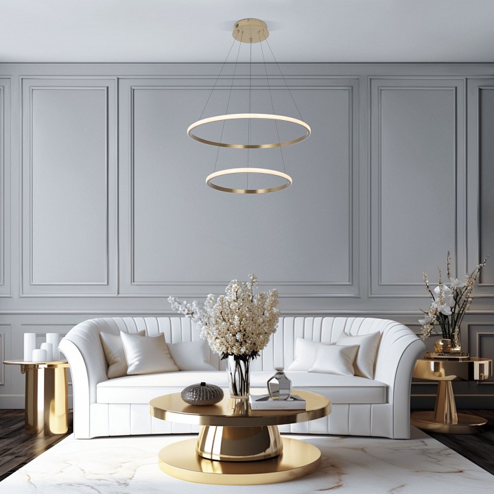 Подвесной светильник eurosvet collars 90264/2 латунь