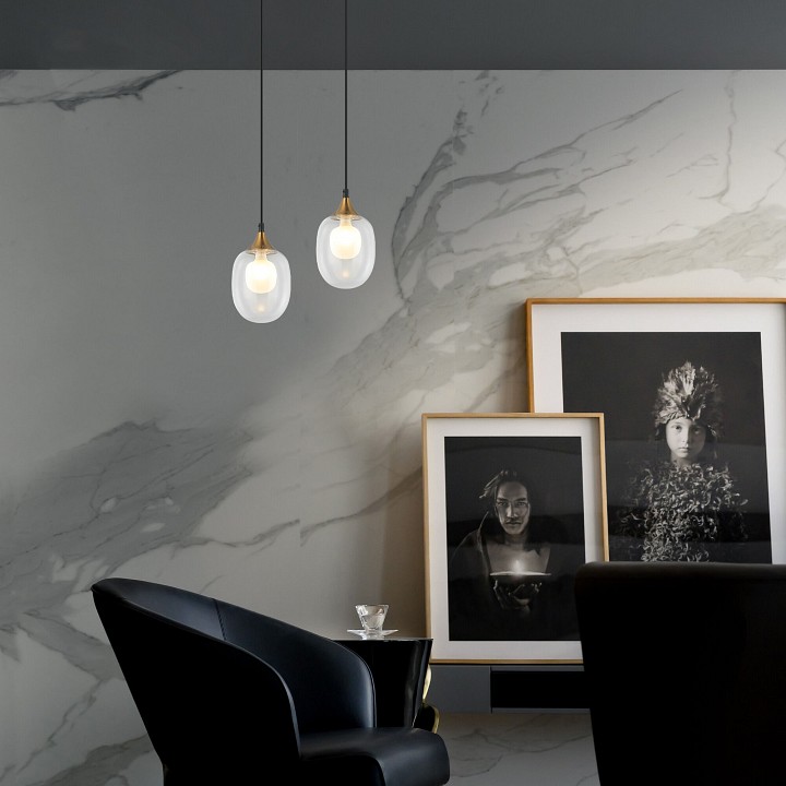 Подвесной светильник eurosvet spritz 70216/1 латунь