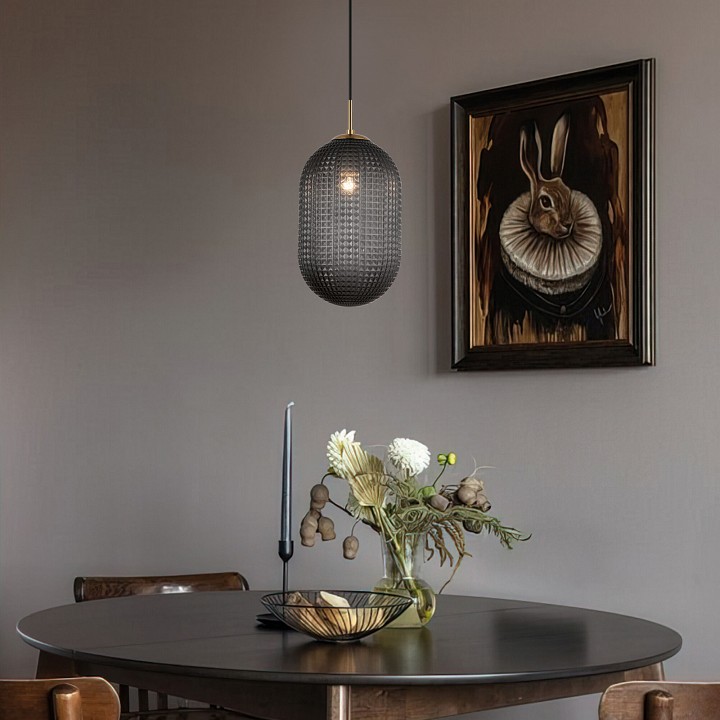 Подвесной светильник eurosvet gem 50261/1 темно-серый