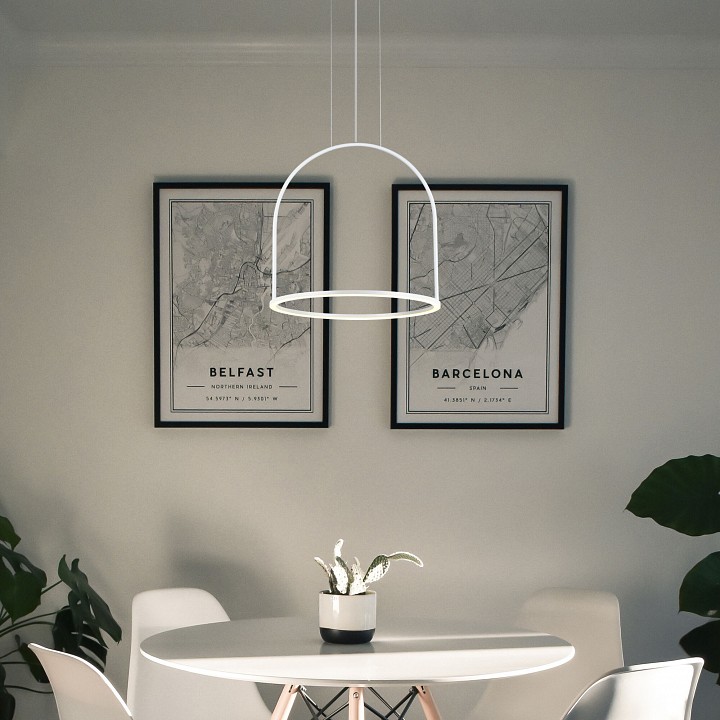 Подвесной светильник eurosvet over 90322/1 белый