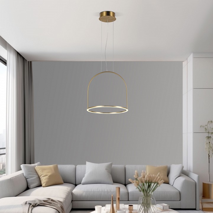 Подвесной светильник eurosvet over 90322/1 латунь