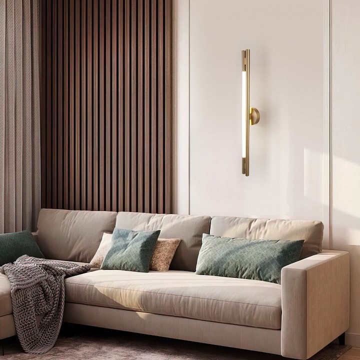 Накладной светильник eurosvet talus 50265 led латунь