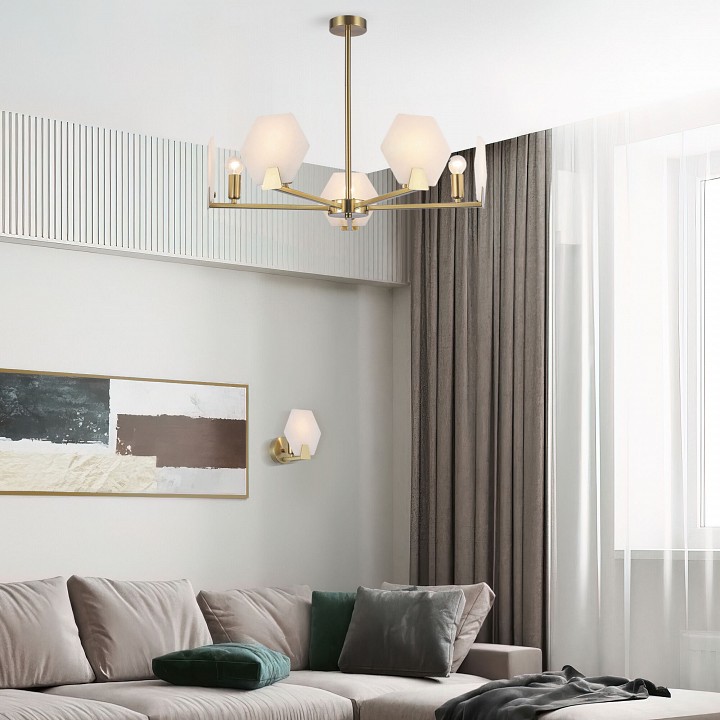 Бра eurosvet marble 60158/1 латунь